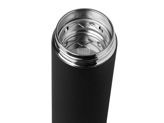 Вакуумный термос "Vacuum Flask C1", soft touch, 420мл, черный