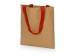 Сумка-шоппер Papyrus из моющейся крафт-бумаги, натруальный/красный