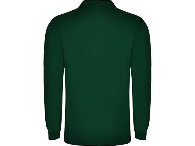 Рубашка поло "Carpe" мужская с длинным рукавом, бутылочный зеленый