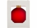 Стеклянный шар красный матовый, заготовка шара 6 см, цвет 12, матовый
