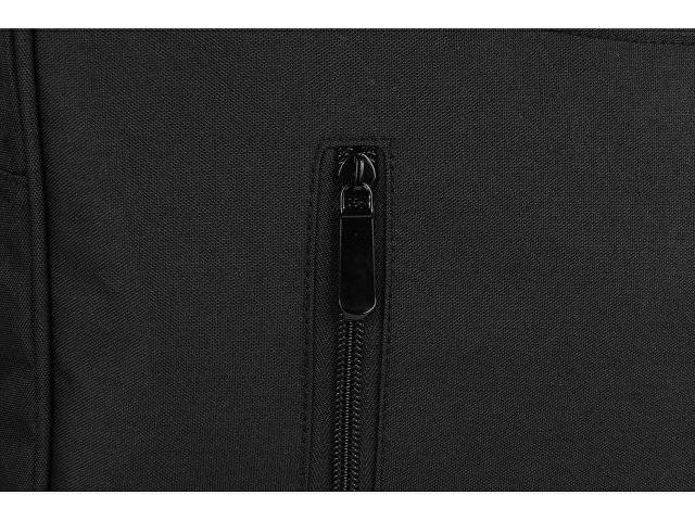 Сумка для ноутбука Wing с вертикальным наружным карманом, черный