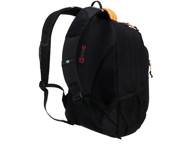 Рюкзак TORBER ROCKIT черный/оранжевый, полиэстер/добби, 32x15x46 см, 22 л
