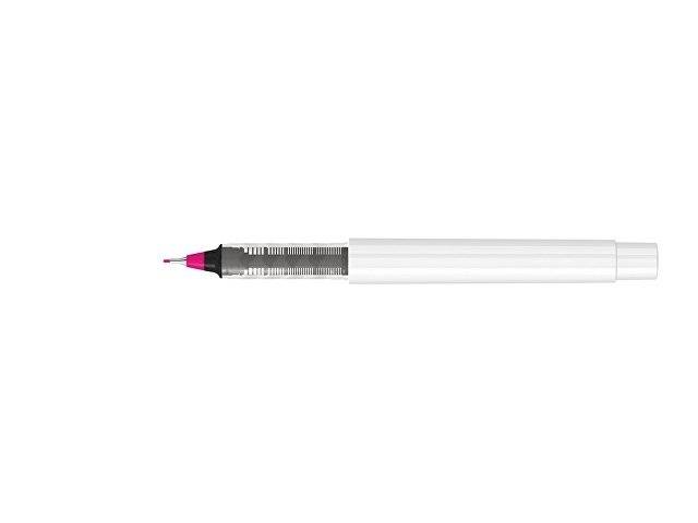 Капиллярная ручка в корпусе из переработанного материала rPET "RECYCLED PET PEN PRO FL», белый с розовым