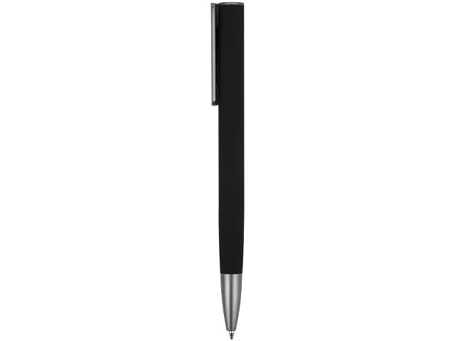 Ручка металлическая шариковая "Insomnia" софт-тач с зеркальным слоем, черная с серым
