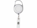 Бейдж с рулеткой-карабин "Favor", белый