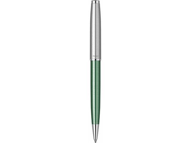 Шариковая ручка Parker Sonnet Essentials Green SB Steel CT, цвет чернил black, перо: M, в подарочной упаковке.