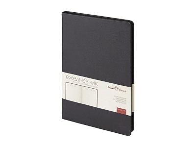 Ежедневник А5 датированный "Megapolis Nappa" на 2026, черный
