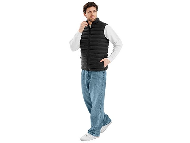 Стеганый жилет "Uniqloud", черный
