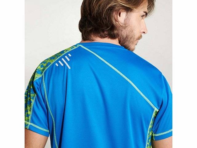 Спортивная футболка "Sochi" мужская, принтованый бирюзовый