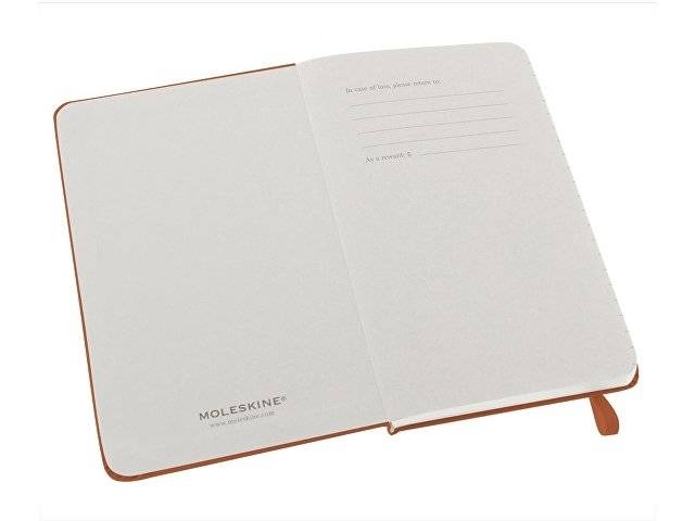 Записная книжка Moleskine Classic (в линейку) в твердой обложке, Pocket (9x14см), оранжевый коралл