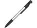 Ручка-стилус пластиковая шариковая многофункциональная (6 функций) «Multy», серебристый