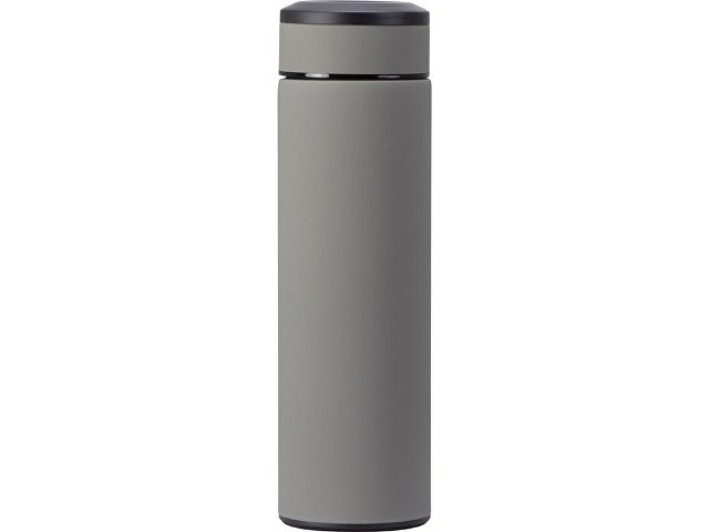 Вакуумный термос "Vacuum Flask C1", soft touch, 420мл, серый