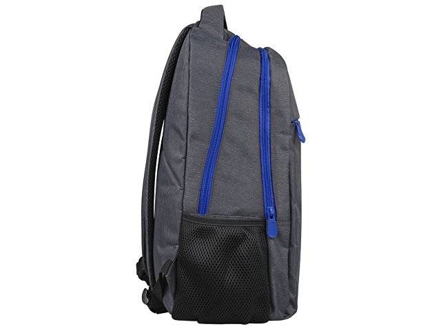 Рюкзак «Metropolitan», серый с синей молнией
