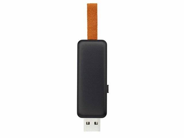 USB-флеш-накопитель Gleam объемом 8 ГБ с подсветкой, черный