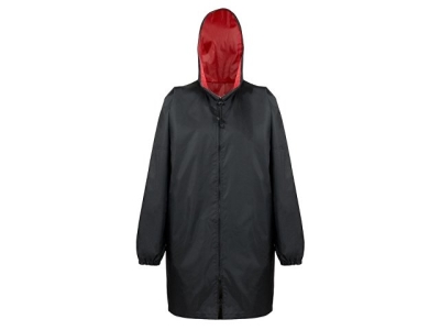 Дождевик «Bi-color» унисекс, красный/черный