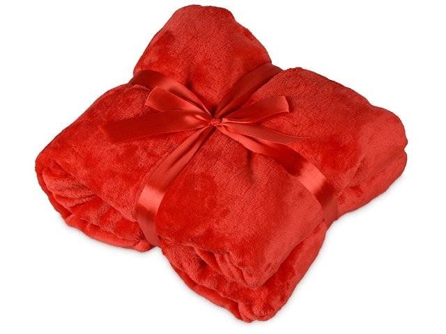 Подарочный набор с пледом, термосом "Cozy hygge", красный