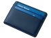 Картхолдер для двух карт и наличных денег с зажимом "Crave", темно-синий