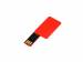 USB-флешка на 8 Гб в виде пластиковой карточки, красный