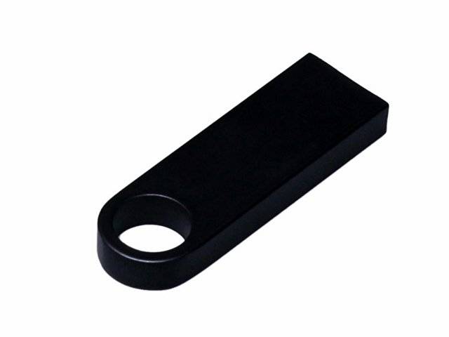 USB 3.0-флешка на 32 Гб с мини чипом и круглым отверстием, черный