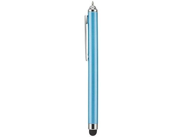 Ручка шариковая "Nilsia" со стилусом, голубой, черные черный чернила
