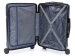 Чемодан TORBER Onego, синий, ABS-пластик, 59,5 х 39,5 х 24 см, 46 л
