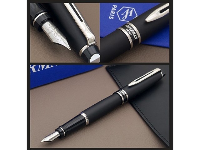 Перьевая ручка Waterman Expert 3, цвет: Matte Black CT, перо: F