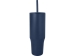 Brady термостакан с силиконовой трубочкой, объемом 900 мл, сертифицированный согласно RCS - Темно - синий