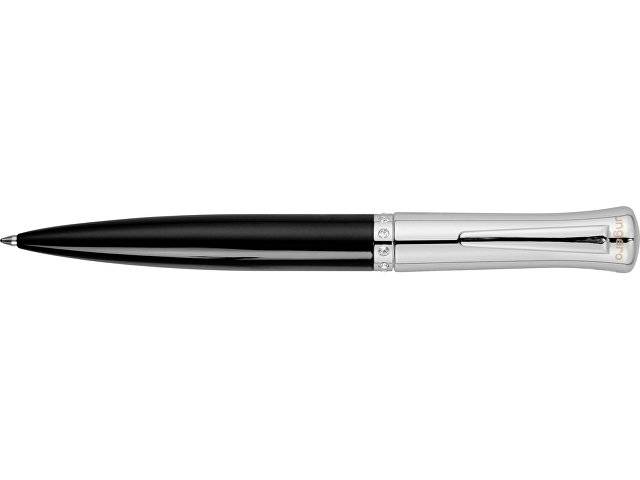 Ручка шариковая Ungaro модель «Ovieto» в футляре, черный/серебристый