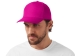 Бейсболка "Poly" 5-ти панельная 120гр, фуксия