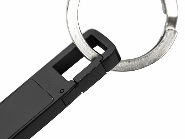 USB 2.0- флешка на 32 Гб c подсветкой логотипа «Hook LED», темно-серый, красная подсветка