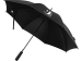 Зонт трость 23" Niel из переработанного ПЭТ-пластика, полуавтомат - Черный