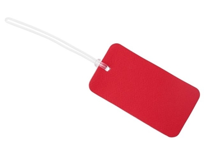 Багажная бирка «Favor» на силиконовой петле, красный