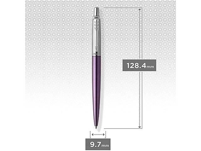 Шариковая ручка Parker "Jotter Victoria Violet Chrome CT", стержень:M, цвет чернил: blue в подарочной блистерной упаковке