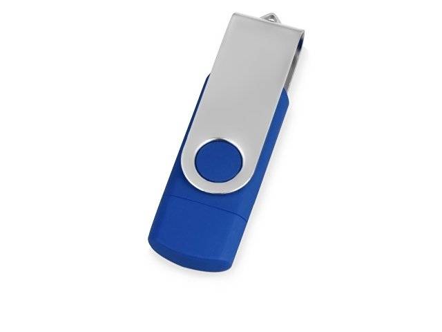 USB3.0/USB Type-C флешка на 16 Гб «Квебек C», синий