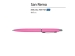 Ручка металлическая шариковая "San Remo", софт-тач, 1.0 мм, ярко-розовый