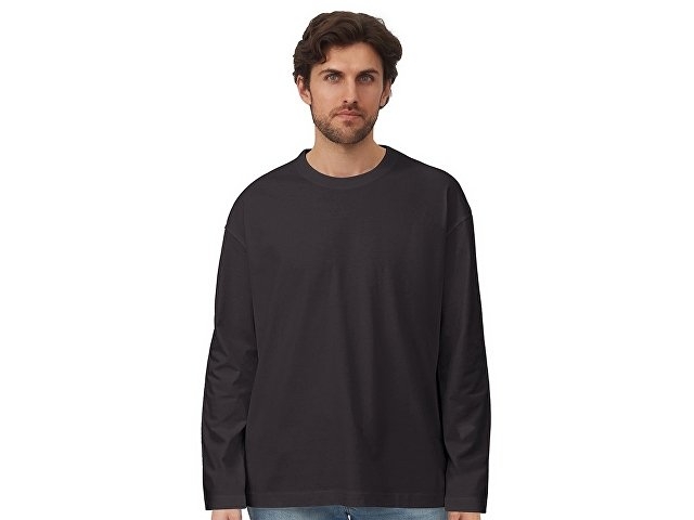 Лонгслив оверсайз «Berlin» унисекс, темно-серый