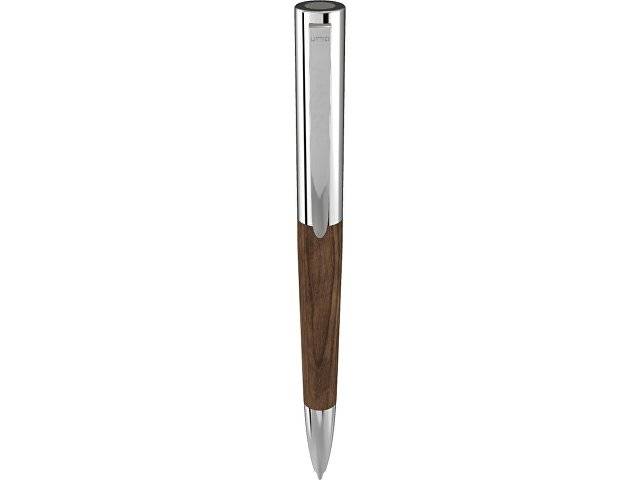 Ручка шариковая "TITAN WOOD", синий, 1 мм, коричневый/серебристый