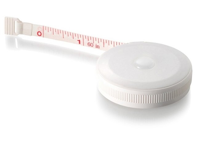 Рулетка "Button", 1,5 м, белый