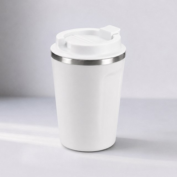 Термокружка CAFe COMPACT, 380 мл, белый