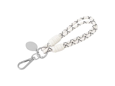 Брелок-браслет "Bohemian", черно-белый