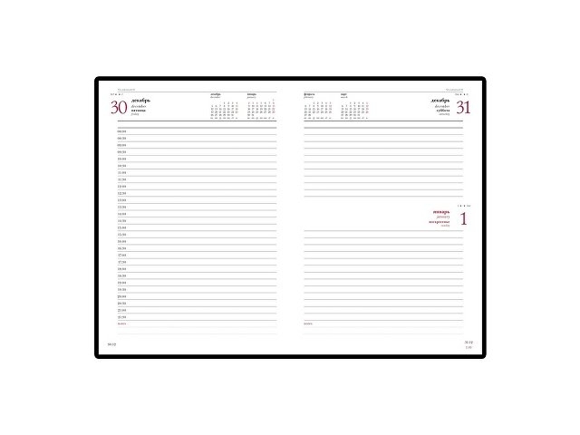 Ежедневник А5 датированный «Sidney Nebraska» 2026, серый (золотой обрез)