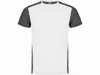 Спортивная футболка "Zolder" мужская, белый/черный меланж