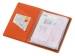Классическая обложка для автодокументов "Favor", оранжевая