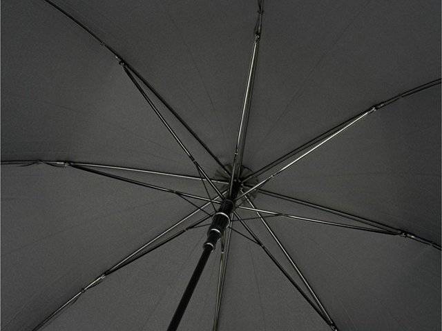 23-дюймовый автоматический зонт Alina из переработанного ПЭТ-пластика, черный
