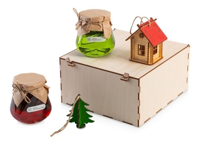 Подарочный набор «Decoration Deluxe» 2.0 с двумя видами варенья, натуральный