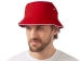Панама с контрастной окантовкой , красный/белый