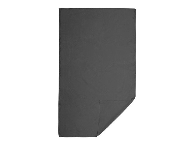Легкое полотенце Gulpi  из микрофибры RPET с ремешком для складывания, 70*120 см, графит