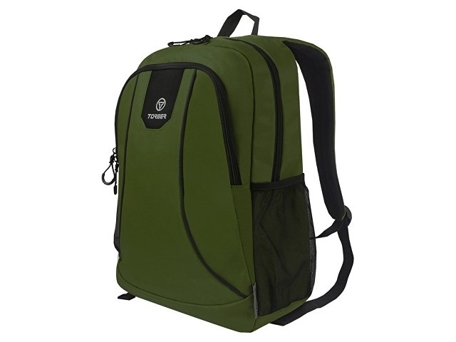 Рюкзак TORBER ROCKIT с отделением для ноутбука 15,6", зеленый, полиэстер 600D, 46 х 30 x 13 см