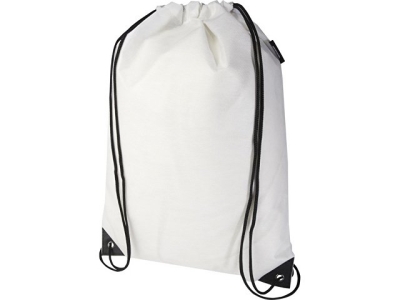 Рюкзак-мешок  на шнурке «Evergreen» из переработанного нетканого материала, белый