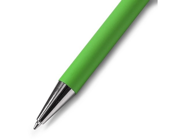 Ручка металлическая шариковая DOVER с покрытием софт-тач, папоротник